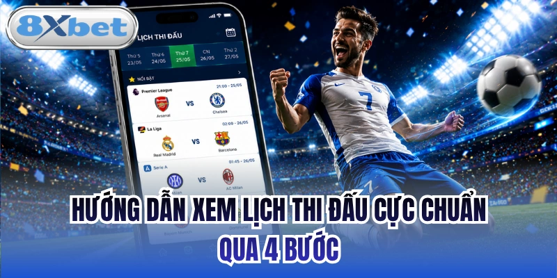 Hướng dẫn xem lịch thi đấu cực chuẩn qua 4 bước