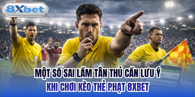 Một số sai lầm tân thủ cần lưu ý khi chơi kèo thẻ phạt 8xbet